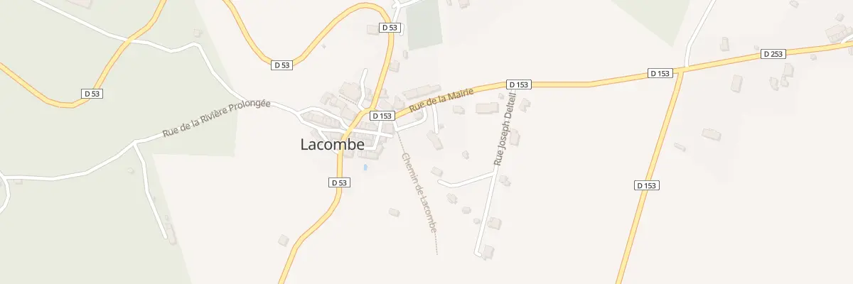 Plan du 3 Rue de la Mairie à Lacombe