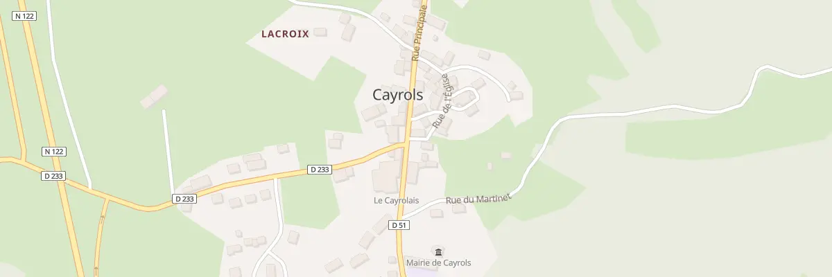 Plan du 6 Rue Principale à Cayrols