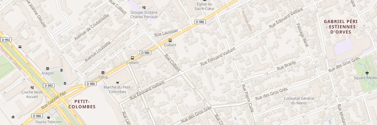 Plan du 110 Rue Edouard Vaillant à Colombes