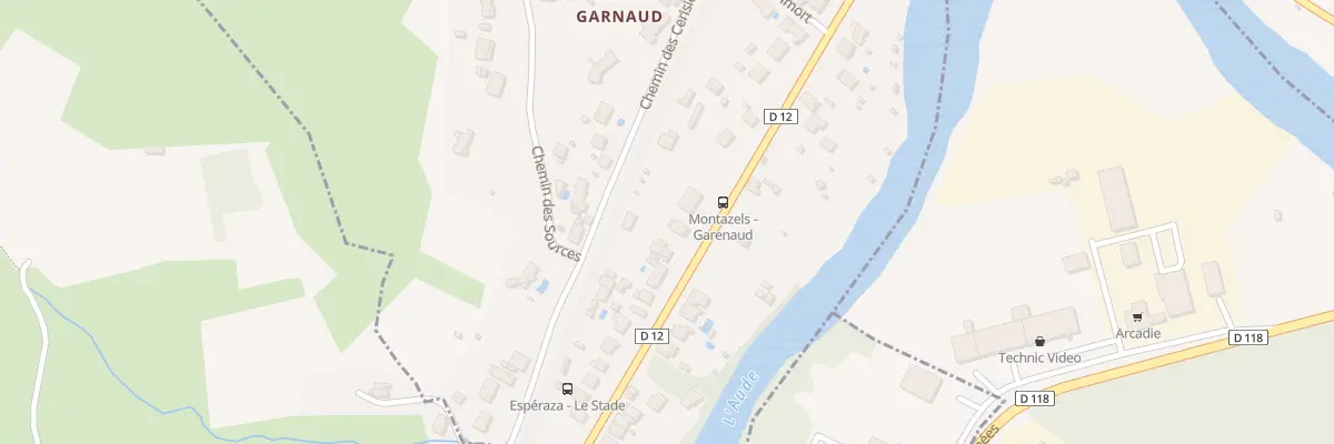 Plan du 177 Garnaud à Montazels