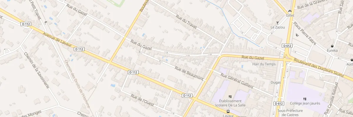 Plan du 67 Rue du Gazel à Castres