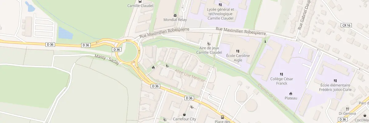 Plan du 1 All Lise Meitner à Palaiseau