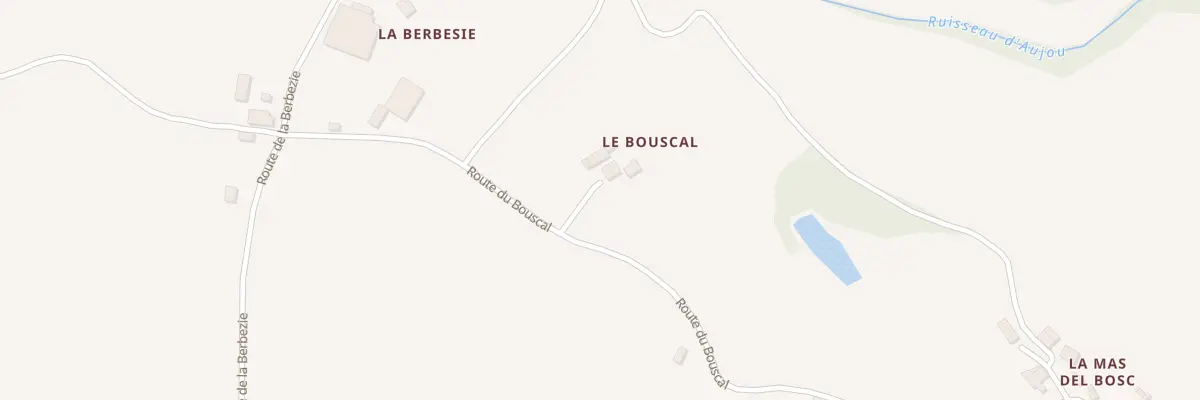 Plan du 612 Rte du Bouscal à Saint-Santin