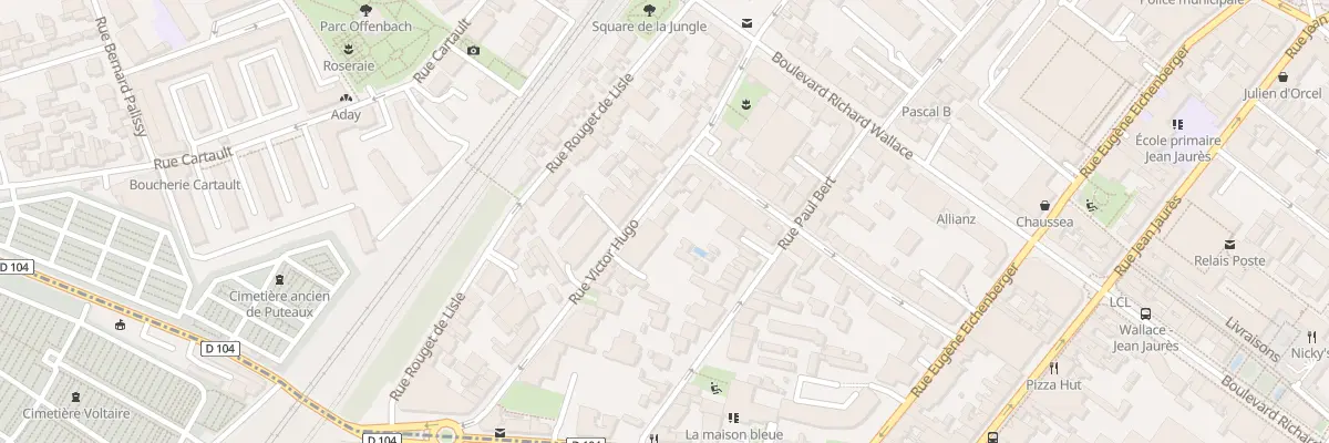 Plan du 34 Rue Victor Hugo à Puteaux