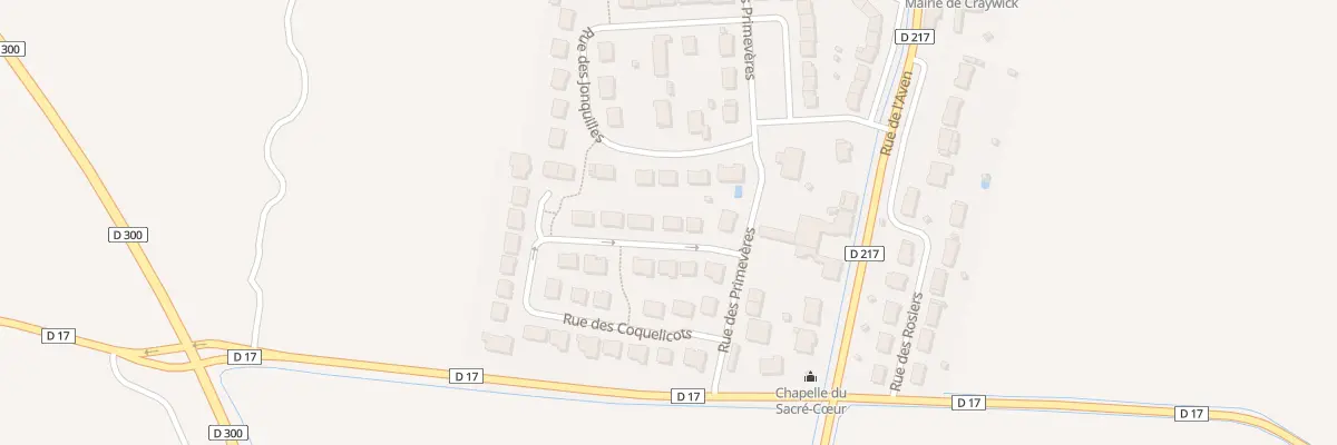 Plan du 29 Rue des Coquelicots à Craywick