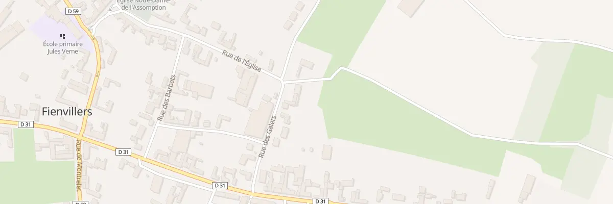 Plan du 28 Rue des Galets à Fienvillers