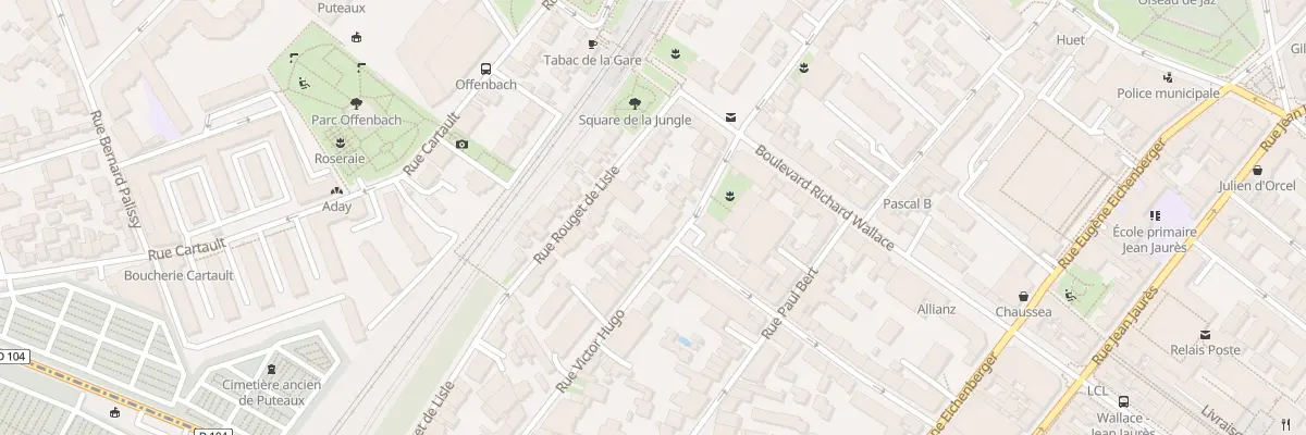 Plan du 63 Rue Victor Hugo à Puteaux