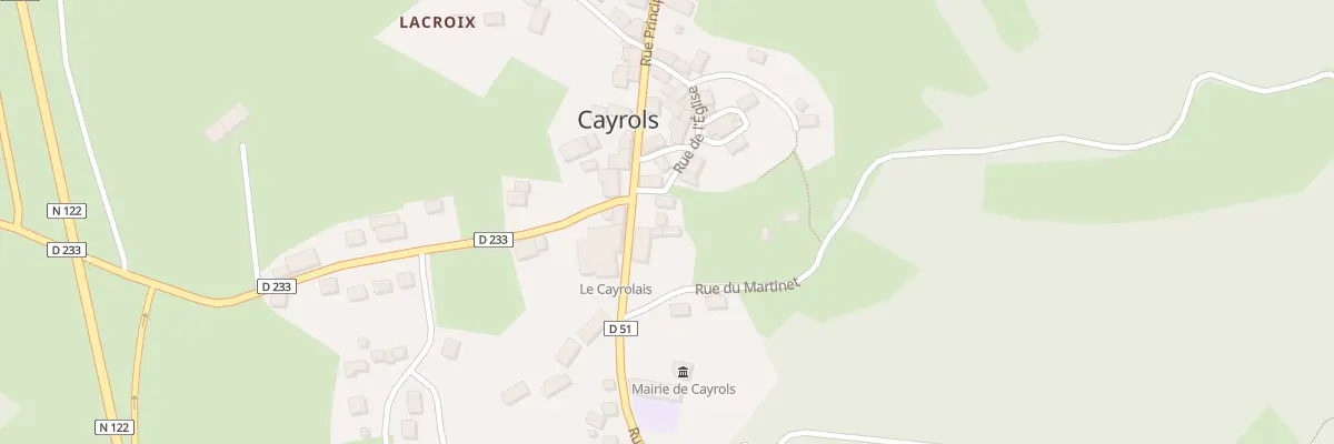 Plan du 2 Rue de l’Eglise à Cayrols