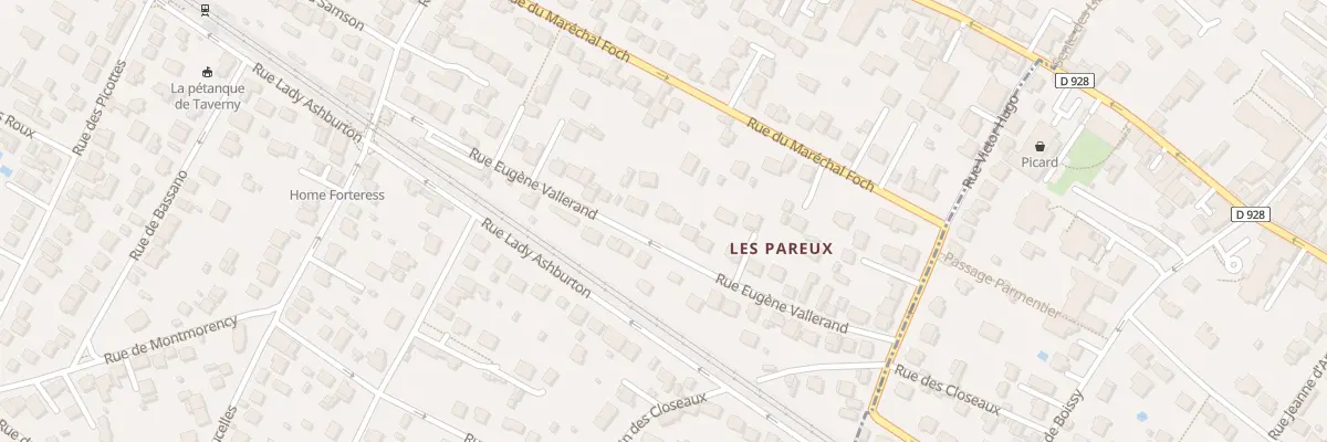 Plan du 22 Rue Eugene Vallerand à Taverny