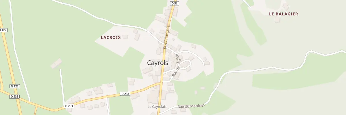 Plan du 7 Rue de l’Eglise à Cayrols