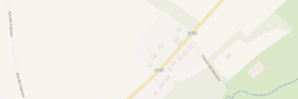 Plan du 1854 Rue du Touquet à Delettes