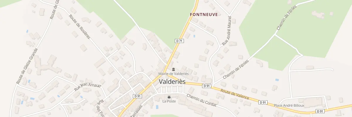 Plan du 2 Rte de Tanus à Valderiès