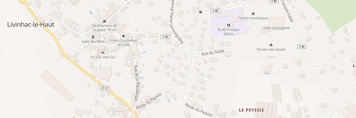 Plan du 21 Rue des Chardonnerets à Livinhac-le-Haut