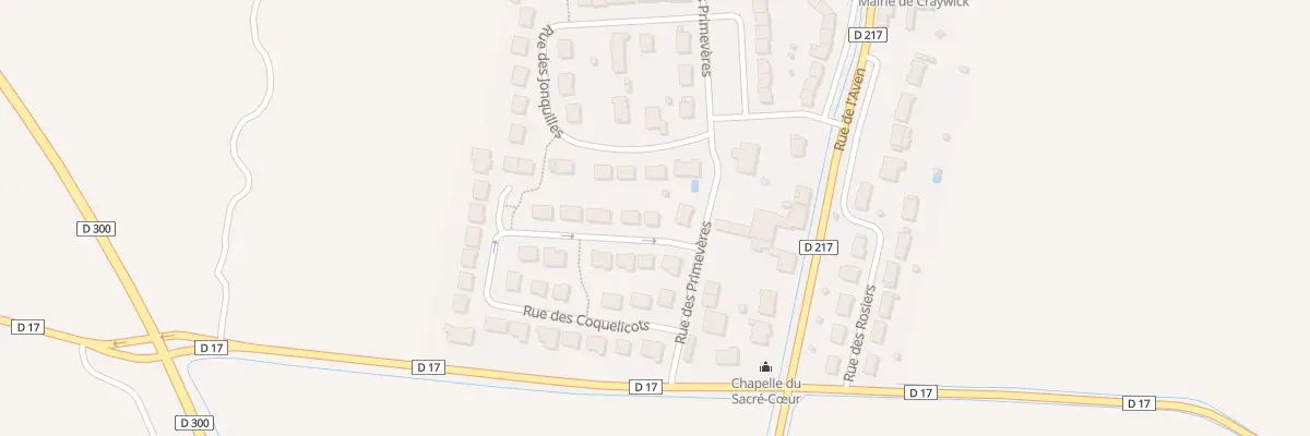 Plan du 31 Rue des Coquelicots à Craywick
