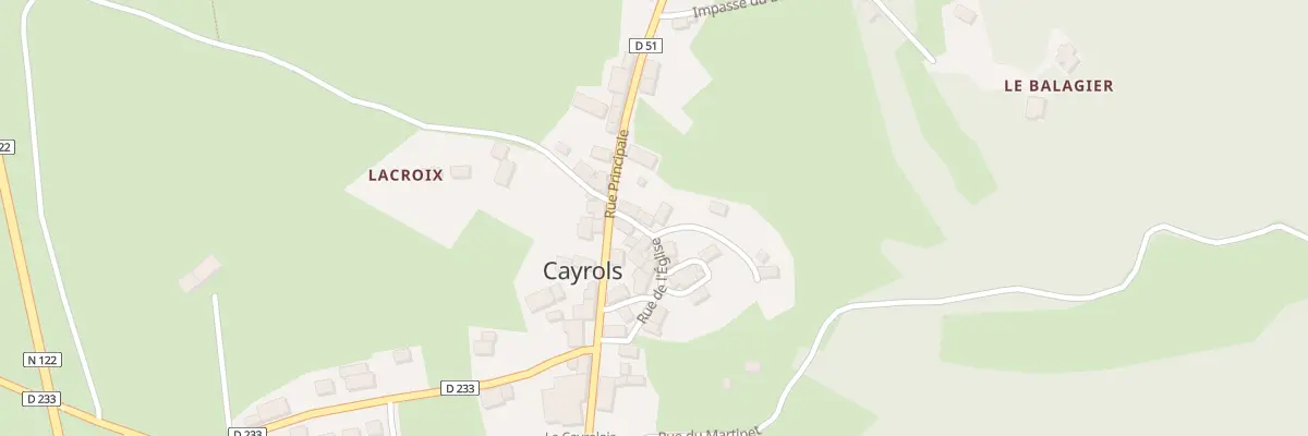 Plan du 12 Rue de l’Eglise à Cayrols