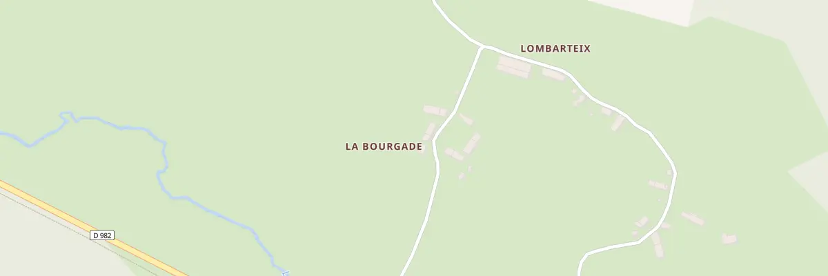 Plan du 5322 Le Lombarteix à La Courtine