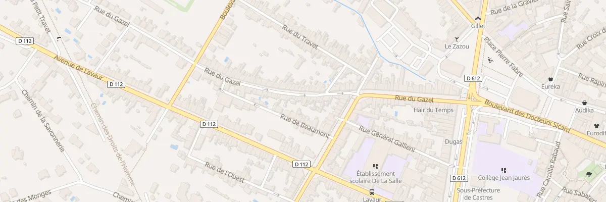 Plan du 57 Rue du Gazel à Castres