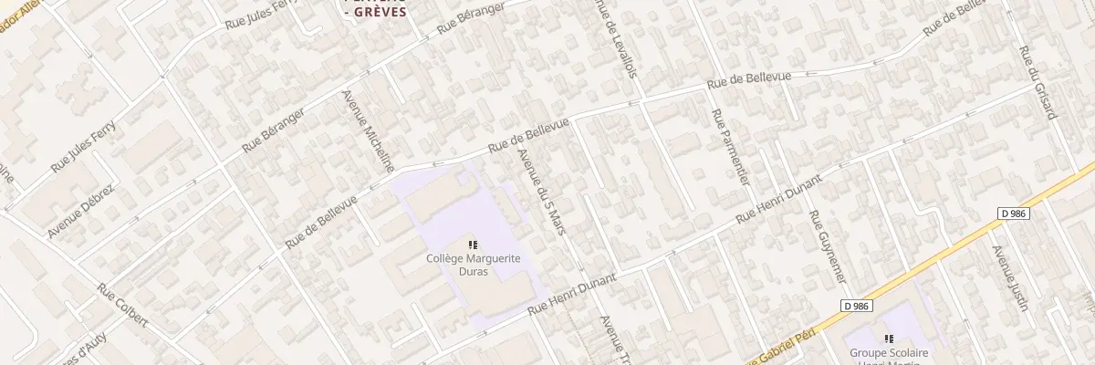 Plan du 18 Av du Cinq Mars à Colombes