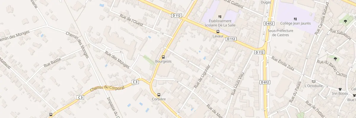 Plan du 35 Rue du Trésor à Castres