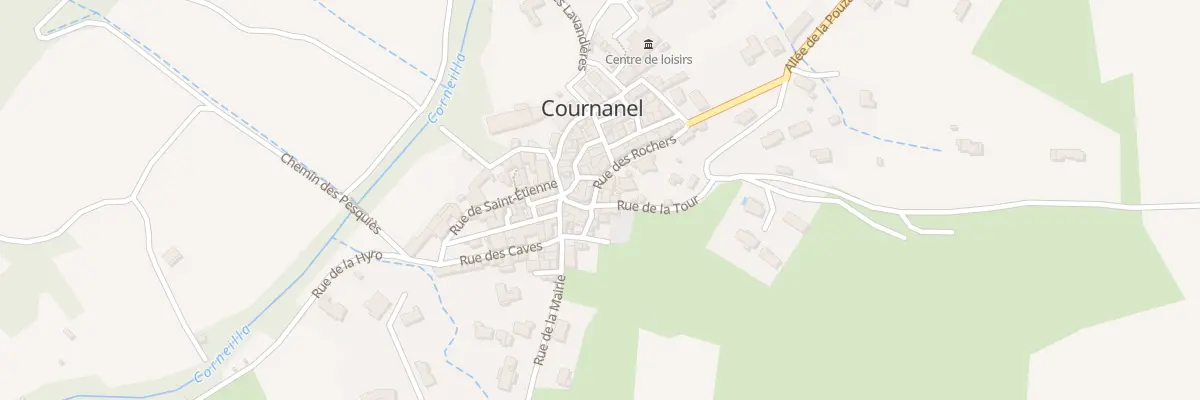 Plan du 2 Rue des Rochers à Cournanel