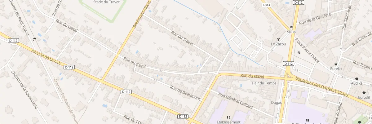 Plan du 68 Rue du Gazel à Castres