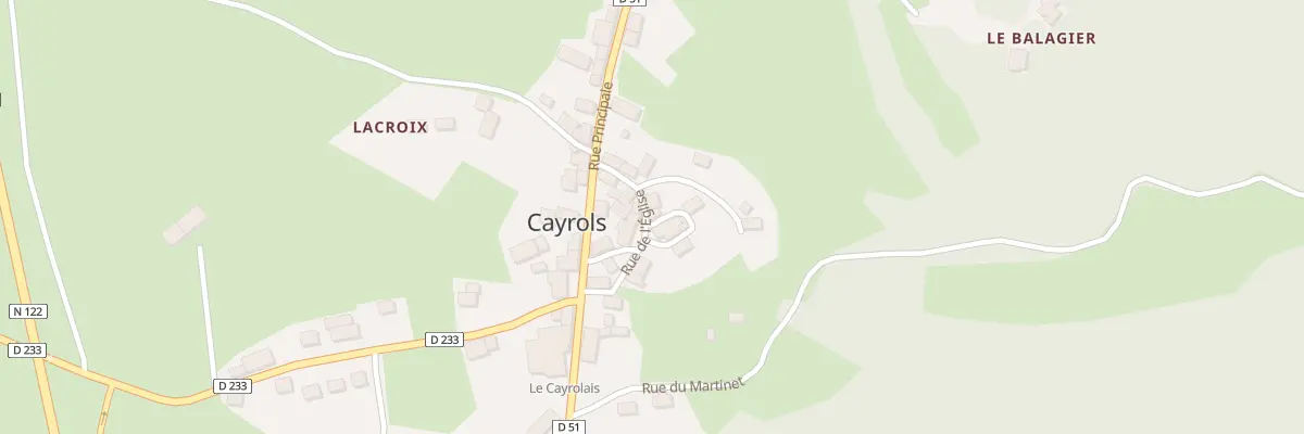 Plan du 6 Rue de l’Eglise à Cayrols