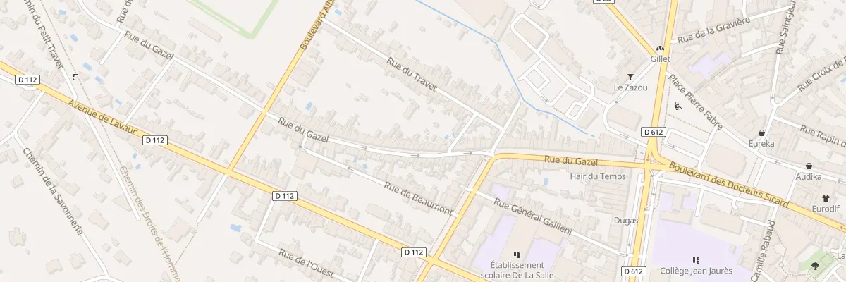 Plan du 64 Rue du Gazel à Castres