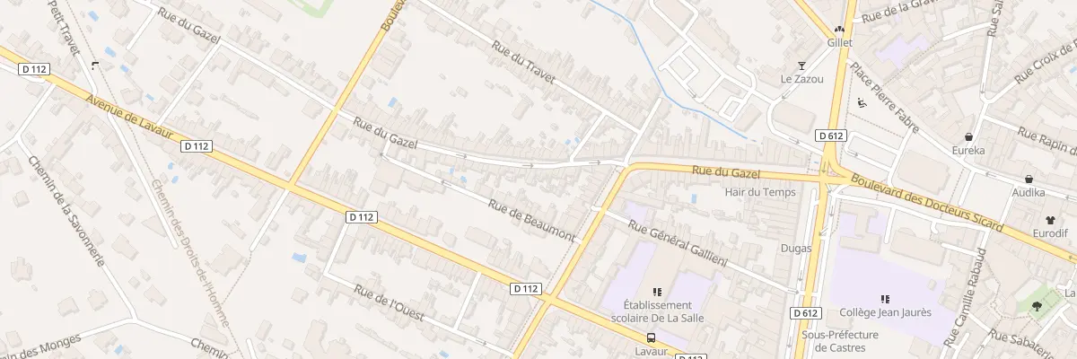 Plan du 53 Rue du Gazel à Castres