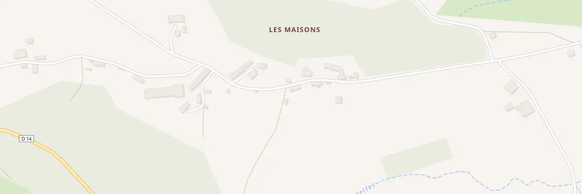 Plan du 22 Les Maisons à Toulx-Sainte-Croix