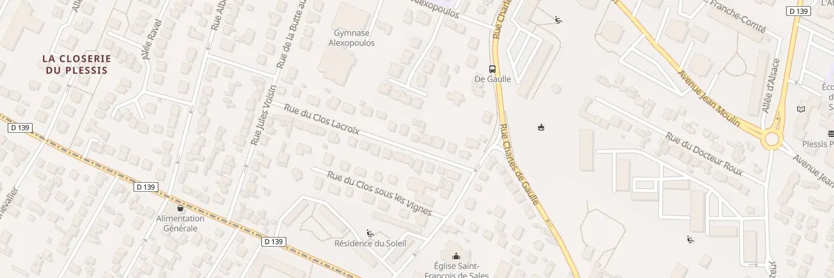 Plan du 10 Rue du Clos Lacroix au Plessis-Bouchard