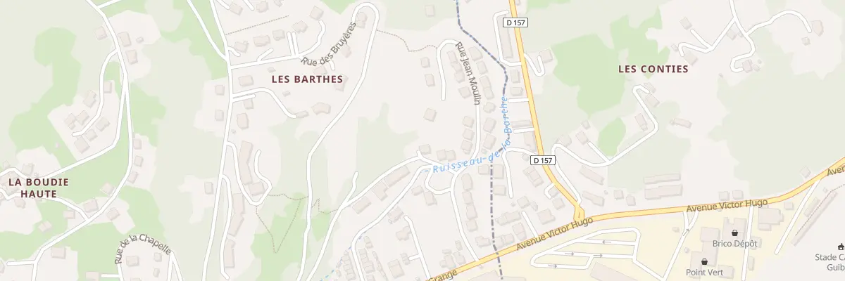 Plan du 8 Rue Jean Moulin à Viviez
