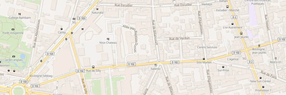 Plan du 158 Rue de Paris à Boulogne-Billancourt