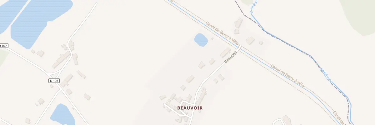 Plan du 23 Village de Beauvoir à Marmagne