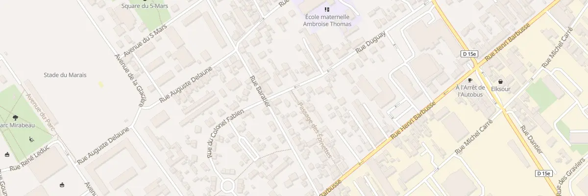 Plan du 91 Rue Duguay à Argenteuil