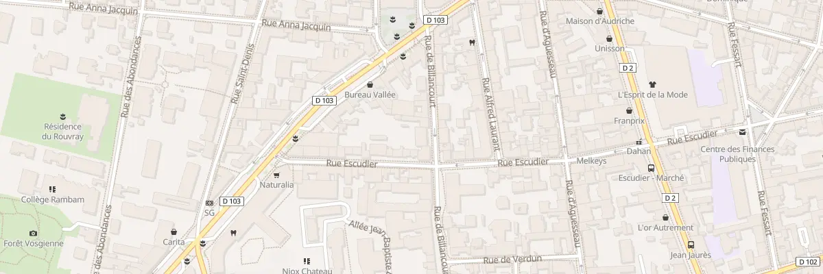 Plan du 10 Rue de Billancourt à Boulogne-Billancourt