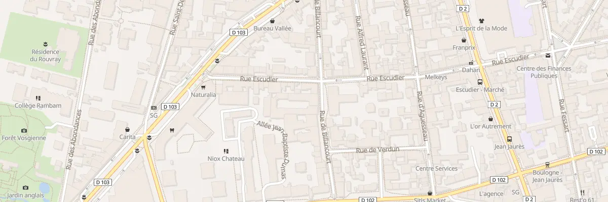 Plan du 14 Rue de Billancourt à Boulogne-Billancourt