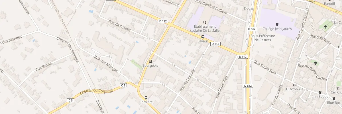 Plan du 38 Rue du Trésor à Castres