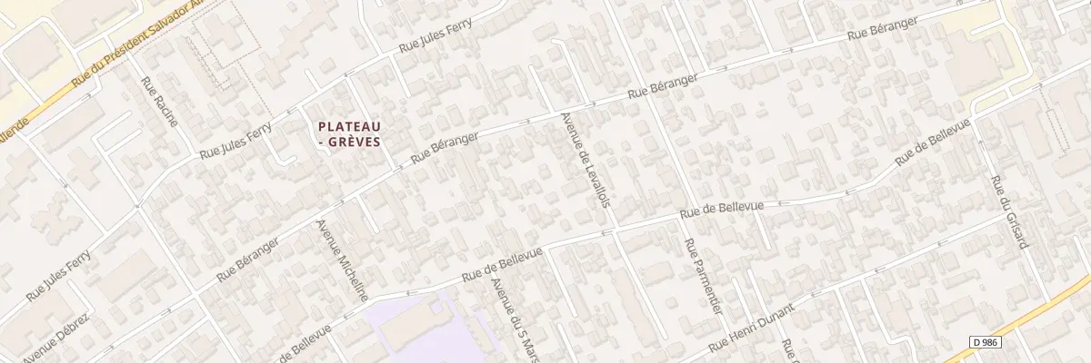 Plan du 146 Rue de Bellevue à Colombes