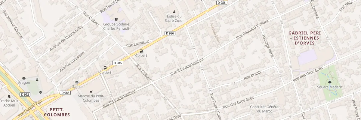 Plan du 88 Rue Edouard Vaillant à Colombes