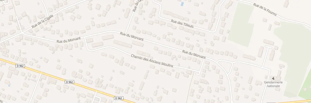 Plan du 40 Rue du Morvant à Châteauneuf-sur-Loire