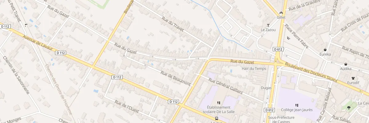 Plan du 49 Rue du Gazel à Castres