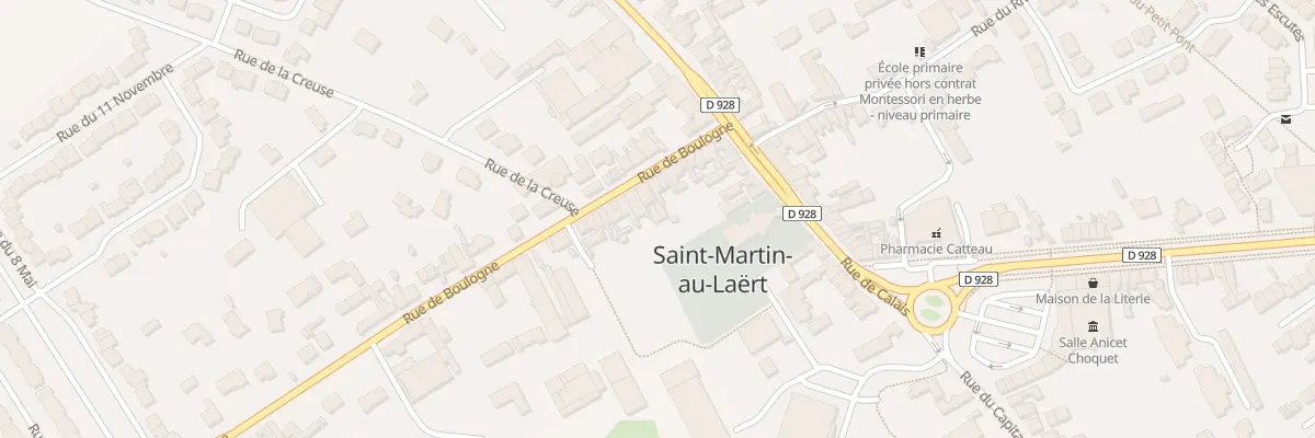 Plan du 13B Rue de Boulogne (Ancien.Rn 42) à Saint-Martin-lez-Tatinghem