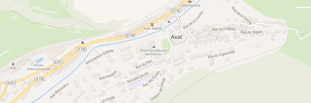 Plan du 8 Rue du Presbytère à Axat