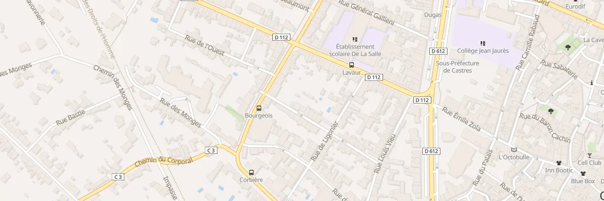 Plan du 36 Rue du Trésor à Castres