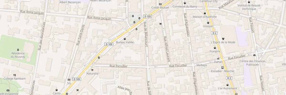 Plan du 6 Rue de Billancourt à Boulogne-Billancourt
