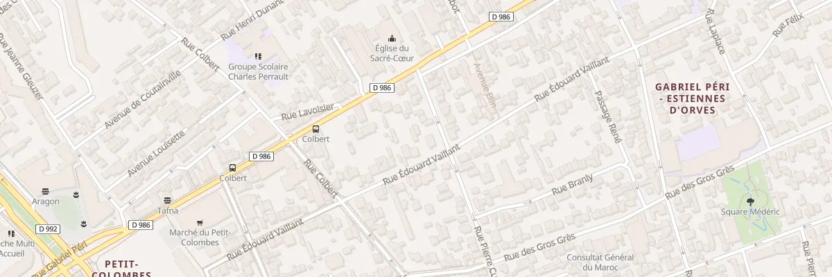 Plan du 84 Rue Edouard Vaillant à Colombes