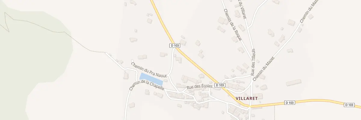 Plan du 1 Rte du Lac à Brousses-et-Villaret