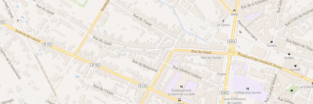 Plan du 45 Rue du Gazel à Castres
