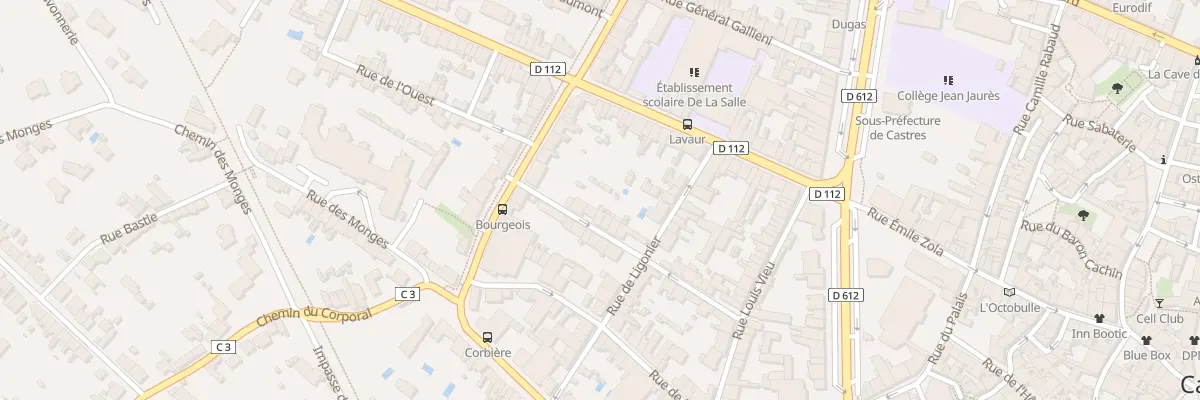 Plan du 34 Rue du Trésor à Castres