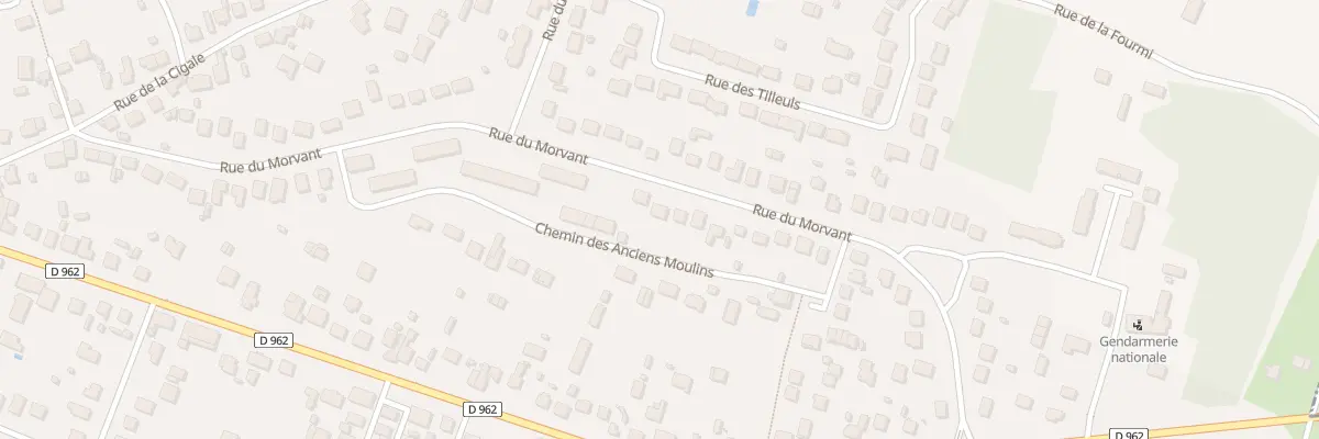 Plan du 42 Rue du Morvant à Châteauneuf-sur-Loire